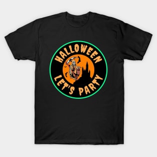 Halloween Let's Party, Funny Halloween Party,Happy Halloween Day,Funny Spooky Vibes, Funny Pumpkin Gift T-Shirt